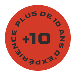 Plus de 10 ans d'expérience